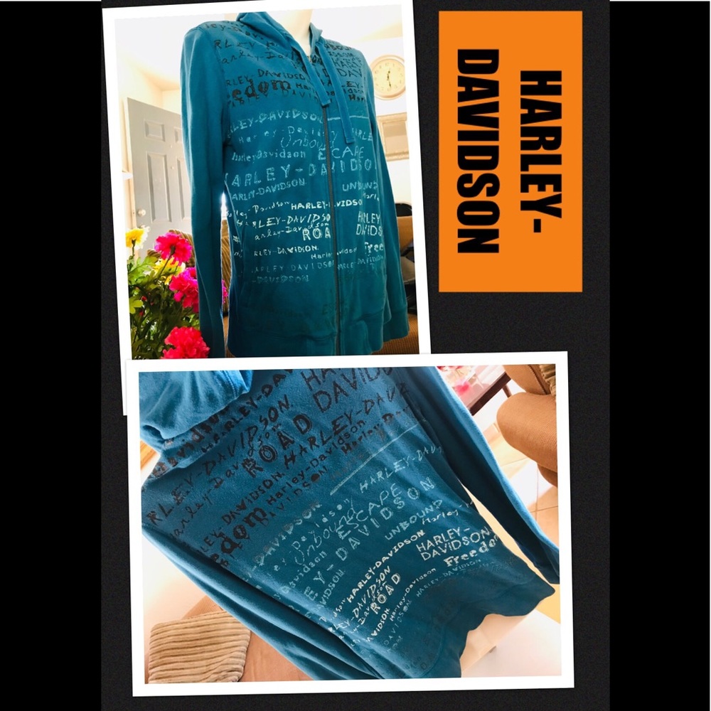 🔥Harley-Davidson Signature Hoodie/Zip up Jacket🔥